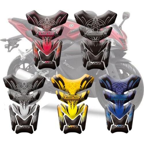 3D Motorcycle Tank Pad Protector Sticker Tank Decal Fishbone Protective For Yamaha XJ600 XJ900