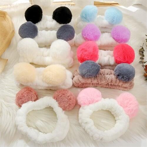 Women New Headband Fashion Soft Headbands Girl Lovely Hairband Soft Toweling Hair Accessories for Face Washing Bath Makeup SPA