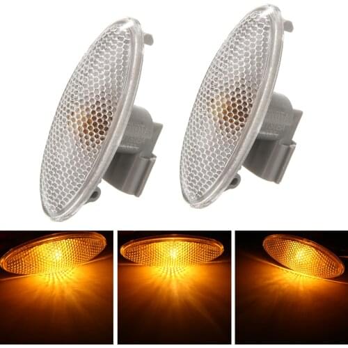 Mayitr 1pair Car Side Turn Signal Light Fender Lamps Amber Indicator Blub For Toyota Yaris RAV4 Auris Corolla