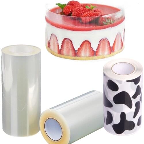 1 Roll Cake Surround Film Transparent Cake Collar Mousse Chocolate Pastry Mold for Baking Accessories Kitchen Supplies 10cm*10M
