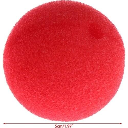 10Pcs Sponge Ball Clown Nose For Christmas Halloween Costume Party Decoration