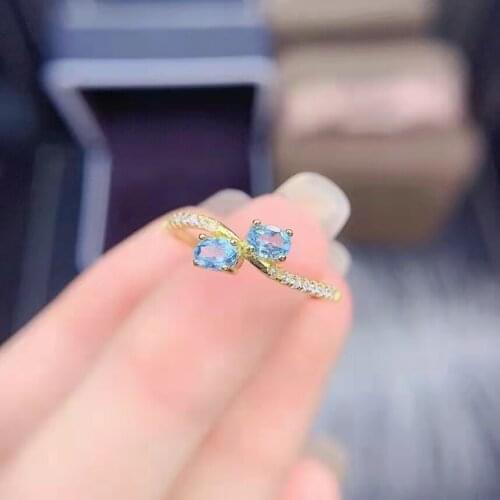 3*4 Natural Varied Gem S925 Sterling Silver Sapphire/Ruby/Emerald Fine Women’s Ring Fashion Wedding Jewelry MeibaPJFS