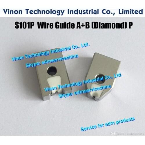 3089196 edm Wire Guide A+B (diamond) d=0.255mm S101P New style of Die guide 0205767 diamond offers longer life，1 set=A+B