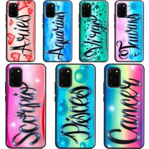 Aquarius Taurus Virgo Constellation Cover For Samsung Galaxy S20 FE S21 Plus Note 20 Ultra S8 S9 S10 Note 10 Plus Phone Case