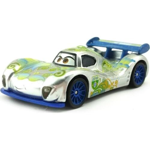 Disney Pixar Cars Diecast Rare Silvery Brazil Racing Car Diecast Cars 1:55 Disney Toy Great Collection Kid Best Gift