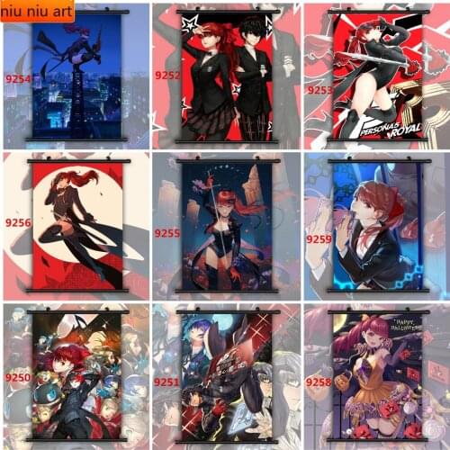 Canvas Painting Persona 5 The Royal Yoshizawa Kasumi Phantom Thief Anime Manga Wall Art Photo Childrens Room Decoration