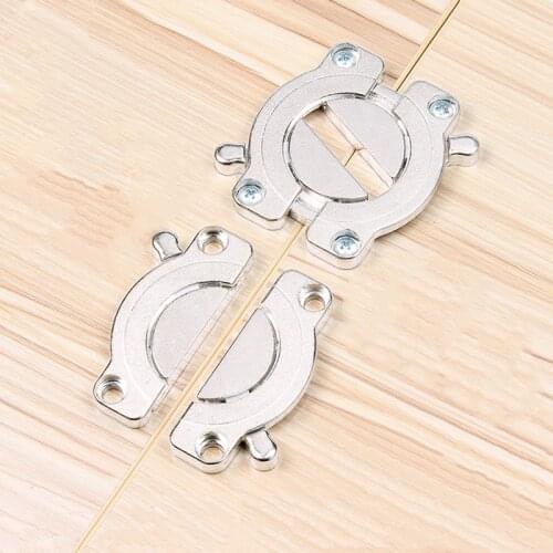 Zinc alloy Strong Furniture hinges with closer Fixing Fitting table Top Connector latch Bracket combination hardware fittings