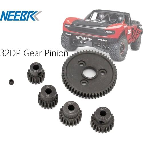 54T Metal Gear 32DP 13T 14T 15T 16T 17T 18T 19T 20T 21T Motor Pinion Gears for Traxxas Slash Stampede VXL Rustler E-Revo T-Maxx