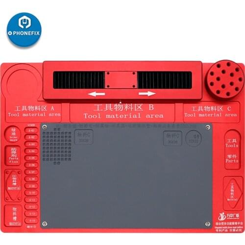 WL High Temperature Aluminum Alloy Pad Soldering Repair Platform Microscope Fixed Base for BGA Soldering Station Welding Pad