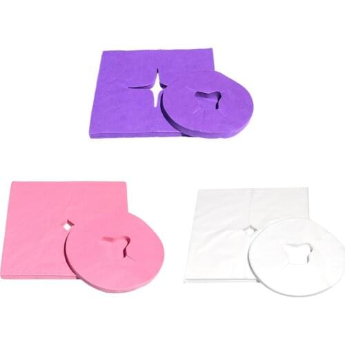 Pack of 200 Disposable Face Cradle Covers for Massage Table - Extra Soft & Sterile Headrest Pillow Covers