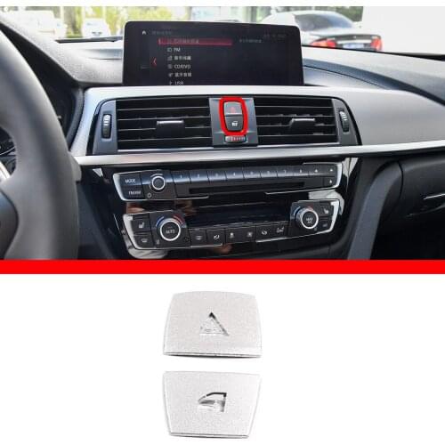 For 2013-2019 BMW 3 series stainless steel double flash switch button stickers sequins automotive interior accessories