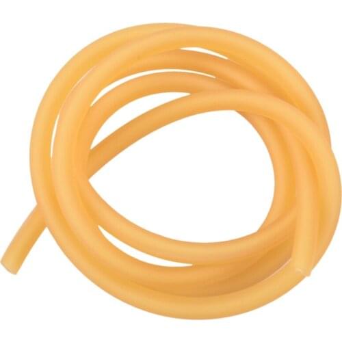 Natural Latex Rubber Band Tube Elastic 2x5mm Yellow