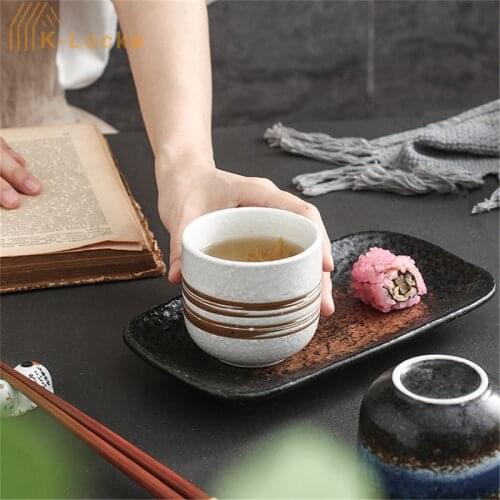 200ml New Ceramic Tea Cup Coffee Cups Beer Tea Mug Whiskey Glass Drinkware Cup Ceramic Latte Specialized Coffee Non-slip Bottom