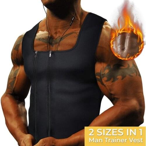 New Men Sauna Vest Sweat Shapers Shirt Fit Running Shirt Men Shaper Sport Vest Tee Slim Bodysuit Waist Trainer Corsets Shapewear