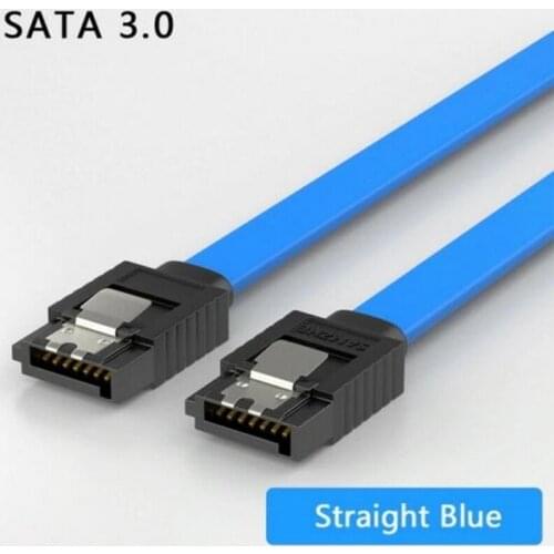 WHOLESALE/100 pcs SATA 3 III 3.0 Data Cable 6Gbps For HDD SSD with Angle and Lead Clip