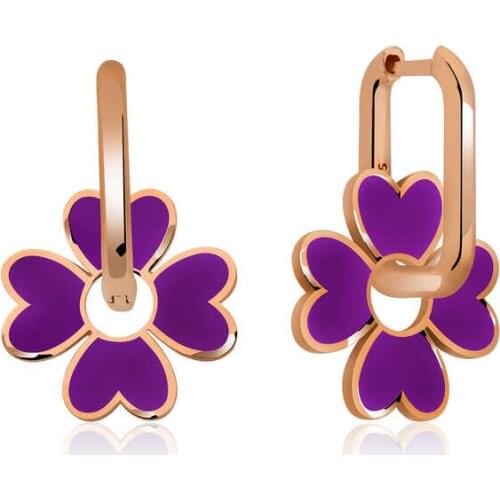 Original 925 Sterling Silver Phosphorous Purple Eyed Earring , Quality products , Flashy Designs , Hundreds of kinds of earrings