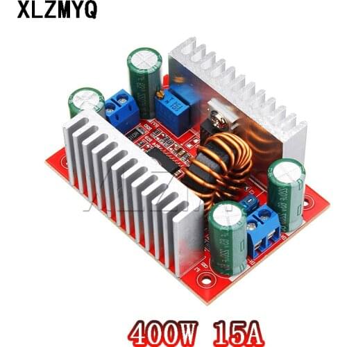 400W 15A Step-up Boost Converter DC-DC 8.5-50V to 10-60V Step-up Constant Current Power Supply Module LED Driver Boost Module 8A