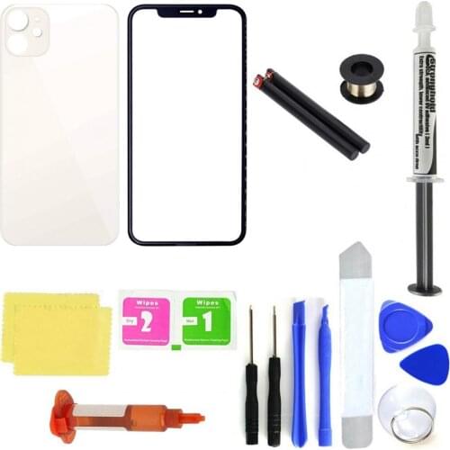 Professional Front Glass Screen Phone Back Cover Replacement Repair Tools Kit for iPhone 11