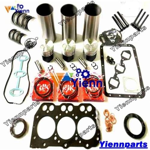 For VOLVO D1.1DCAE4 D1.1 Overhaul Rebuild Kit with valve Piston Ring Liner Gasket Kit Bearing Set EC15 EC20 Excavator Engine