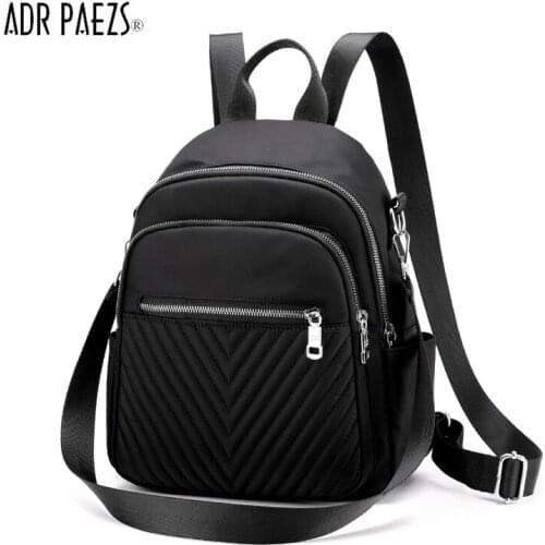 Travel Women Backpack Casual Waterproof Youth Lady Bag Female Large Capacity Womens Shoulder Bags 2020 Red Rucksack stripe sew