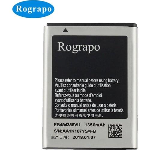 Full 1350mAh EB494358VU Replacement Battery For Samsung Galaxy Ace S5830 S5660 S7250D S5670 i569 I579 GT-S6102 S6818 GT-S5839i
