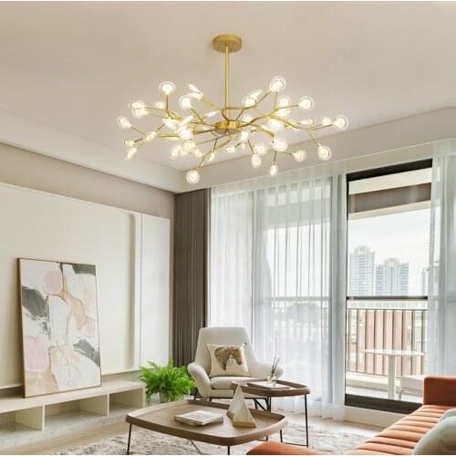 Modern firefly LED Chandelier light stylish tree branch chandelier lamp decorative firefly ceiling chandelies hanging Lighting
