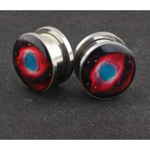 TIANCIFBYJS Ear Piercing Body Jewelry Stainless Steel Logo Flesh Tunnels and Plugs Earring Expander Gauges 70/140pcs Mix 5-16mm