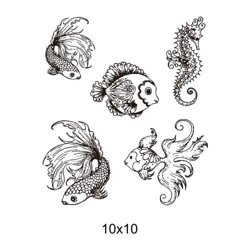 Goldfish Transparent Clear Silicone Stamp Seal for DIY scrapbooking photo album Decorative clear stamps