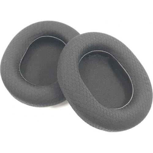 1 Pair Headphone Cushions Replaceable Noise-insulation Elastic Mesh Fabric Gaming Headset Pads for SteelSeries-Arctis3/5/7 Pro