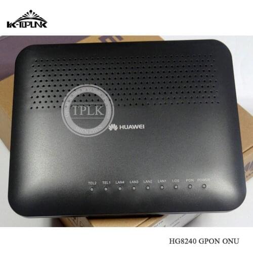100% Original HG8240 1GE+3FE+4LANS+WIFI GPON ONT ONU Optical Network Access Equipment Fiber Optic Router