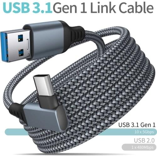 3M Data Line For Oculus Quest 2 Link Headset USB 3.1 Type C Data Charging Cable Transfer Type-C To USB-A Cord VR Accessories