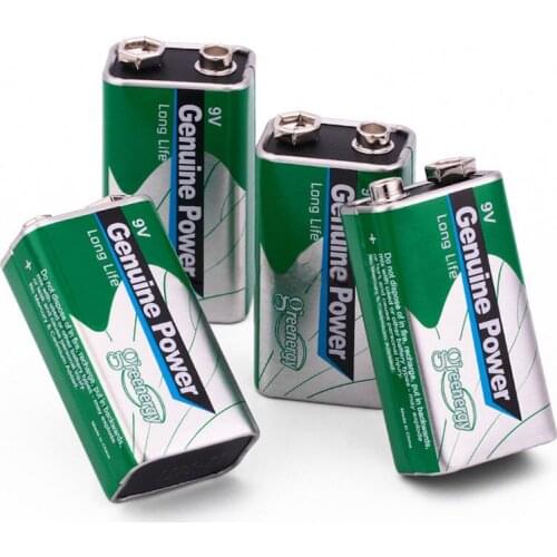 New 4pcs 9v 6F22 Dry Batteries Super Heavy Duty Batteries Non Rechargeable For Telecontrol toys Smoke Alarms Wireless Microphone