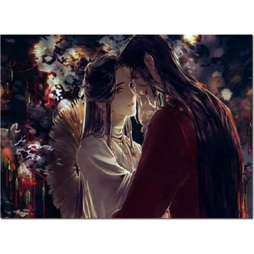 5d diy diamond painting tian guan ci fu cartoon diamond embroidery sale diamond mosaic Anime character,wall art gift