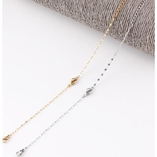 SUQI cross shell No fading Stainless steel Bracelets Adjustable size Bangles For Women Girls gold Silver color Bracelets Jewelry