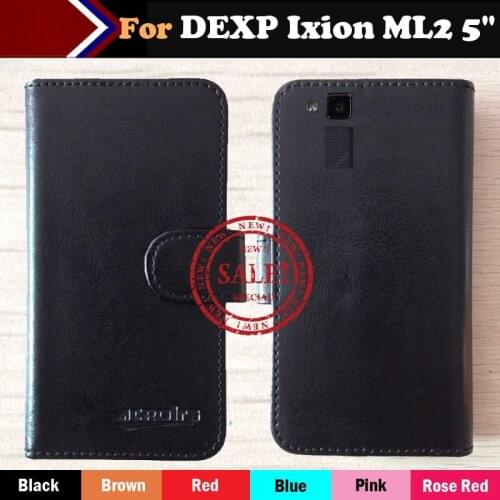 2017 DEXP Ixion ML2 5" 5 inch Case Fashion Dedicated Side Slip Leather Protective Phone Cover Card Slots Wallet Bag+Tracking