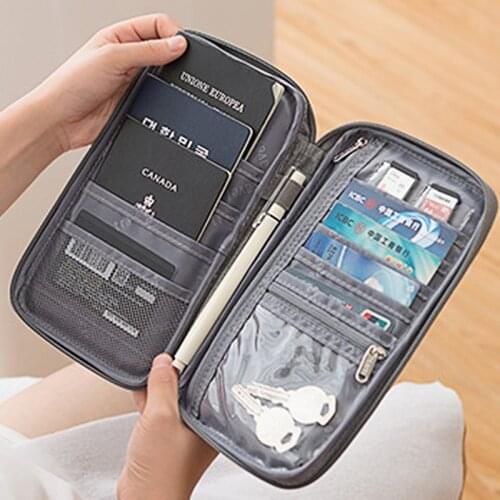 Large Travel Wallet Purse Organizer Case Document ID Credit Card Cover Passports Bag Women Men Waterproof Passport Holder 116