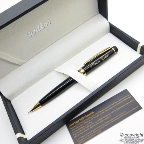 Scrikss 38 Black Gold Versatil Pen | Scrikss Pen | İsme Special Pen | Gift Pen