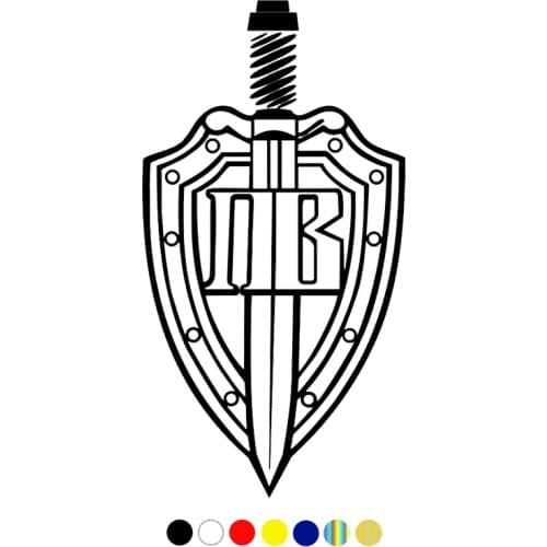 CS-931#12*23cm Border troops funny car sticker vinyl decal silver/black for auto car stickers styling car decoration