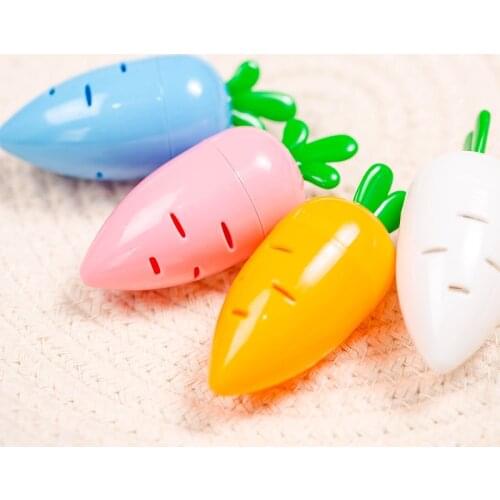 Ellen Brook 1 Pcs Creative Kawaii Candy Carrot Pencil Sharpener School Office Supply Stationery Gift For Kid