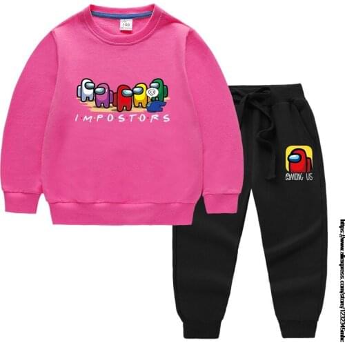 Game Among Us Boys Clothes Sets Kids Hoodies+Pants 2pcs Outfits Casual Boy Sportswear Suits Childrens Clothing
