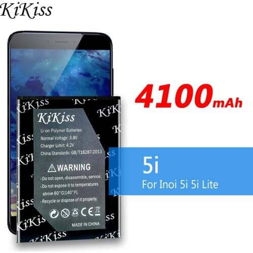 KiKiss 4100mAh 5i Battery For INOI 5I Lite INOI5 INOI 5 Lite Mobile Phone High Quality Battery Batterie Bateria