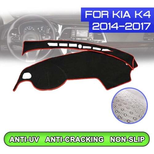 Car Dashboard Mat Anti-dirty Non-slip Dash Cover Mat UV Protection Shade for KIA K4 2014 2015 2016 2017
