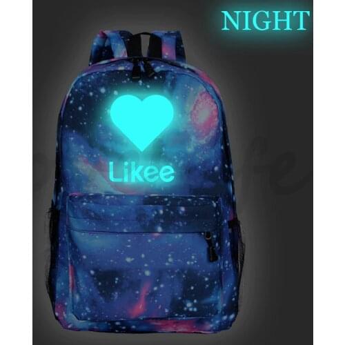 LIKEE School Bags for Teenage kids Backpack Likee Live Luminous backpack boys Girls Back to school gift Backpack Kids Mochila