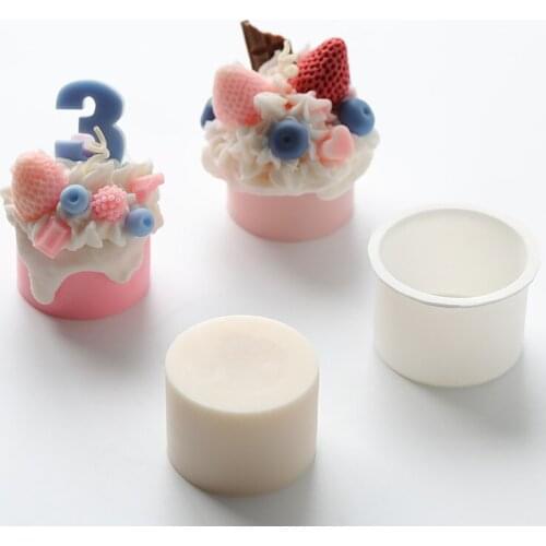 Small Cake Mold For Candle Making DIY Silicone Mould Crystal Epoxy Mold Handcraft Soap Making Tool Decor Mould Scented Candles