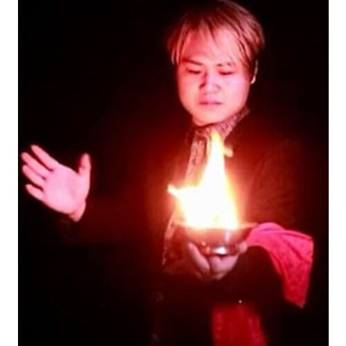 Mini Fire Pan Magic Tricks Production Item Pan Magician Stage Illusions Accessories Gimmick Easy to Carry Object Appearing Magia