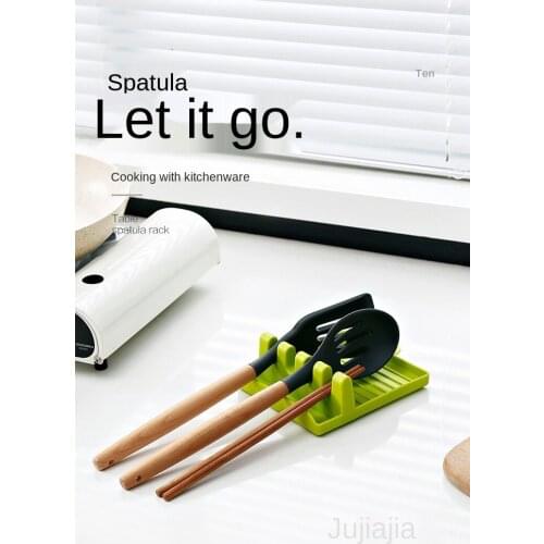 Multifunctional kitchen spatula rack, spoon mat, chopsticks pot cover mat, multifunctional plastic wall hanging rack