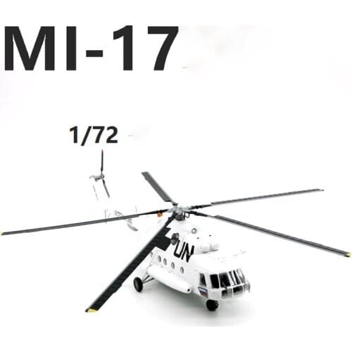 Russian Air Force MI-17 Hip-H Helicopter UN Aircraft Model Diecast 1/72 Scale Static Display Boy Toy Gift Static Collection