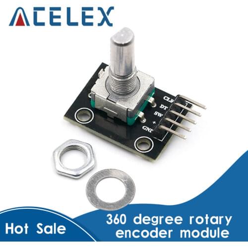 360 Degrees Rotary Encoder Module For Arduino Brick Sensor Switch Development Board KY-040 With Pins