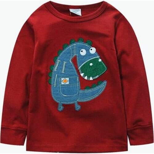 Boys Clothes Kids T-shirt 2016 Brand Girls T shirt Long Sleeve Letter Print Baby Boy Tops Children T shirts Designer 18m-6 years