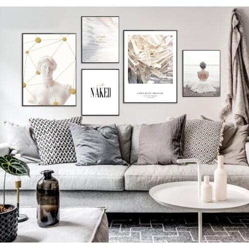 Sexy Woman Poster Print Nordic Sculpture High Definition Prints Wall Art Canvas Paintings Pictures Living Room Home Decoration